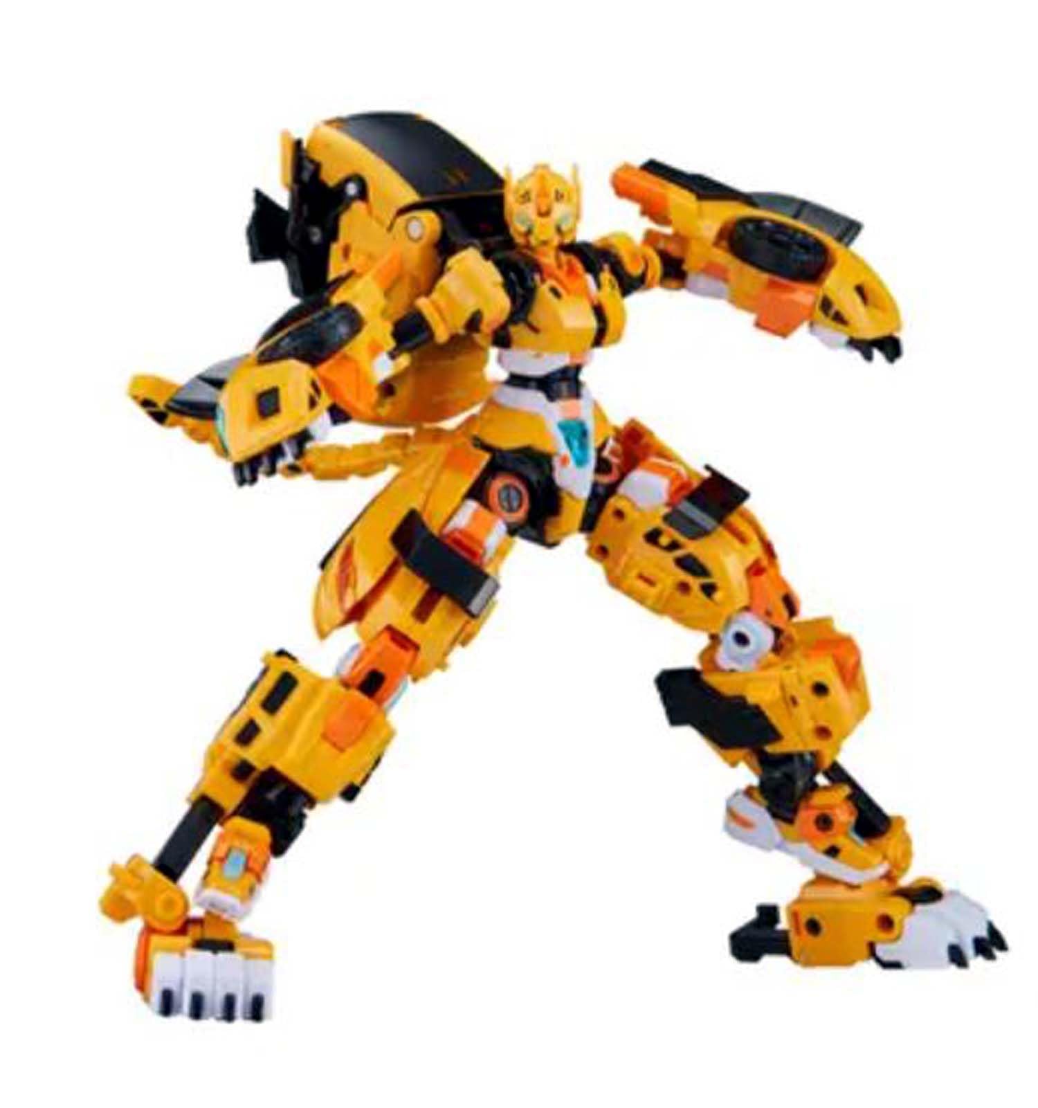 SSmall Metal Cardbot W Tachy Yellow Cheetah Sports Car